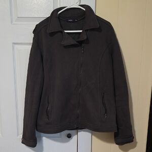 Doublju Dark Gray Women's Zip Jacket